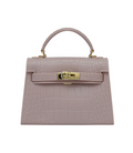 Beige Structured Women's Boxy Bag