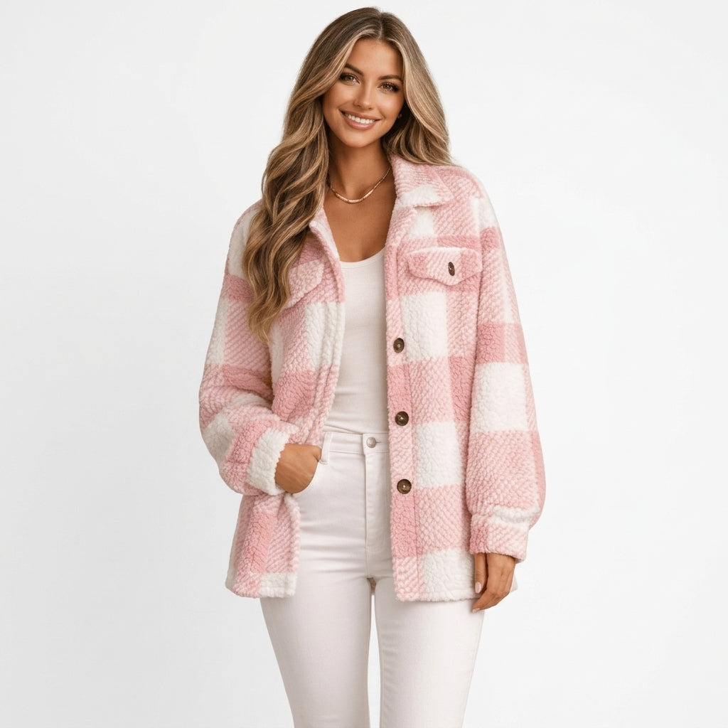 Check Shirt Jacket For Women