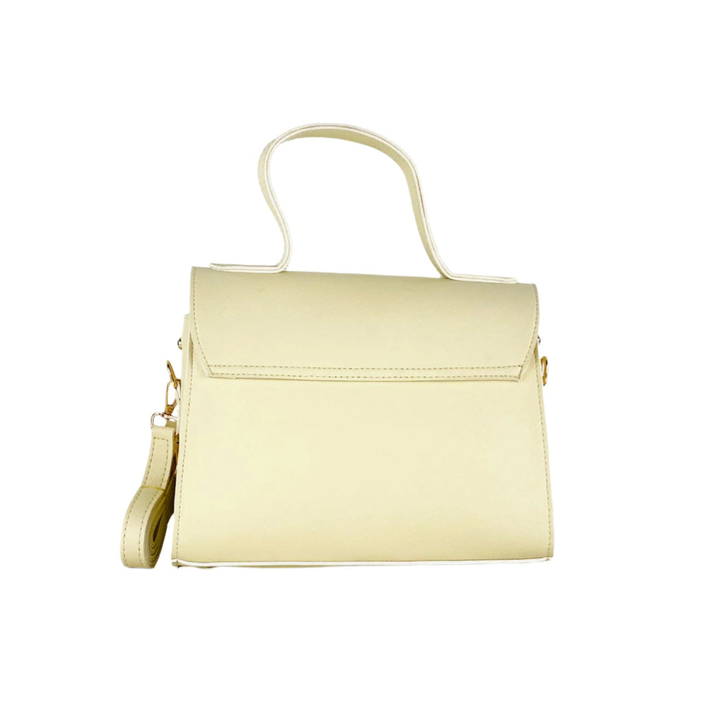 Beige Handbag with Removable Strap