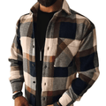 Plaid Overshirt Jacket For Men